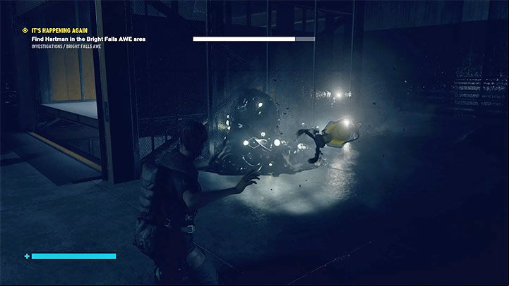 After watching the new vision with Alan Wake, you can enter the elevator - Its Happening Again - Walkthrough - Control Guide