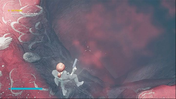Log 7: Changes - you can find the tape recorder by jumping into the pit shown in the picture - Control The Foundation: Collectibles, Secrets - Secrets - Control Guide