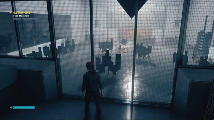 The beast is locked in a separate room, but you will have to open the age to it to continue the main mission - Control: Black beast locked in Parapsychology - puzzle - Puzzles - Control Guide