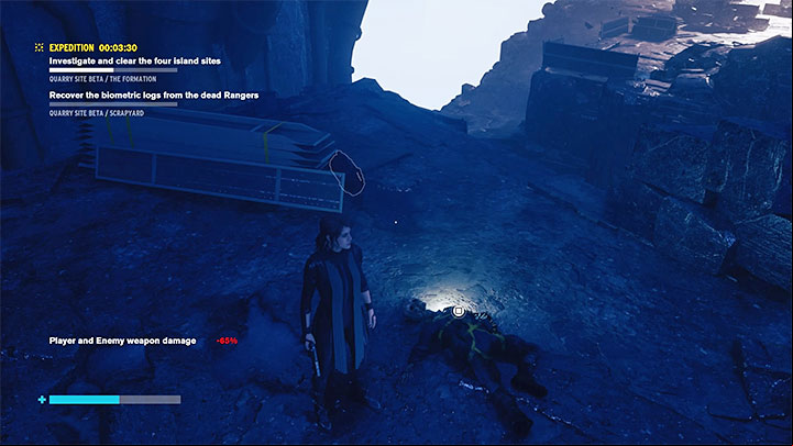The easiest island where your objective is to find dead Rangers and get their biometric logs - Control: Expeditions - guide and walkthrough - Secrets - Control Guide