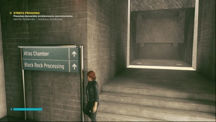 When you reach this point, go left and up the stairs. - Control: Threshold - walkthrough - Main Quests - Control Guide