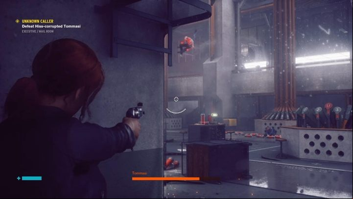 Tommasi also uses telekinesis and will throw objects at you - Control: Unknown Caller - walkthrough - Main Quests - Control Guide