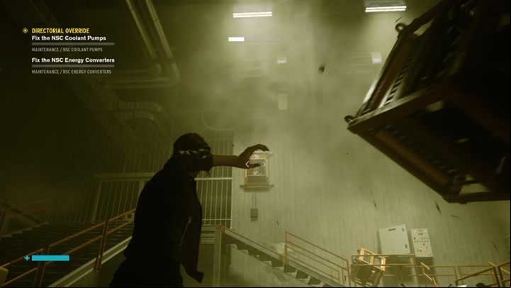 Go to the NSC Energy Converter Room, defeat your enemies and take over the control point - Control: Directorial Override - walkthrough - Main Quests - Control Guide