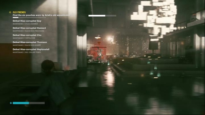 Guy is in Atlas Chamber in the Maintenance - Control: Old Friends - walkthrough - Side Quests - Control Guide