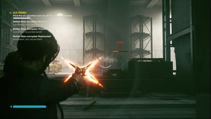 Hazzard is in Black Rock Processing in the Maintenance - Control: Old Friends - walkthrough - Side Quests - Control Guide