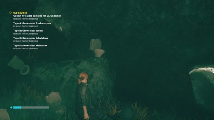 This mold grows next to the toilets - Control: Old Growth - walkthrough - Side Quests - Control Guide