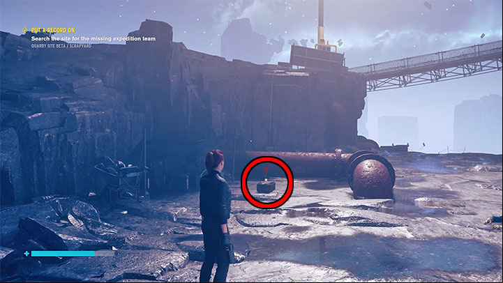 You now have to find and interact with the tape player presented in the picture - Control: Put a Record On - walkthrough - Side Quests - Control Guide
