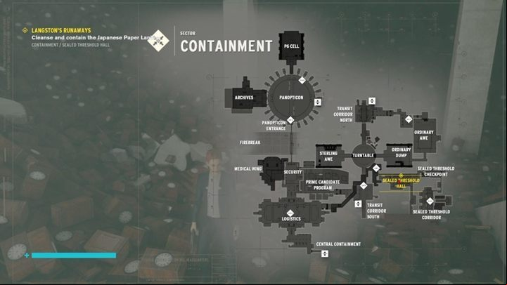 The object can be found in Sealed Threshold Corridor in the Containment sector - Control: Langstons Runaways - walkthrough - Side Quests - Control Guide