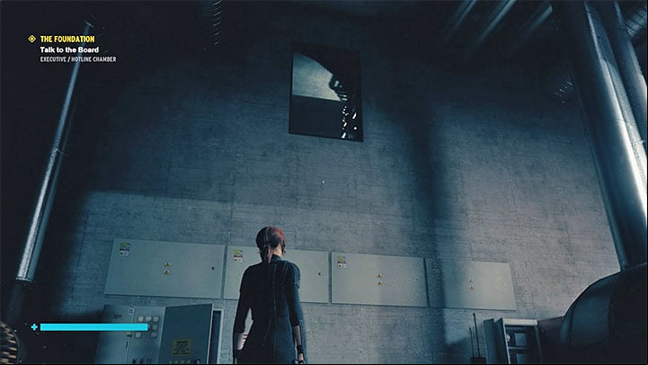 Find the hole located high up on the wall - see the picture - Control: Langstons Runaways - walkthrough - Side Quests - Control Guide