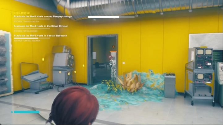 The infected is in Extrasensory Lab - Control: Removing mold - walkthrough - Side Quests - Control Guide