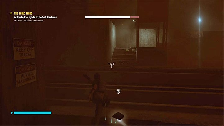 The fourth core is the most problematic one because it is in a remote cage on the left (looking from the control room - this location is shown in the attached picture) - Control AWE: The Third Thing - Eagle Limited walkthrough - Walkthrough - Control Guide