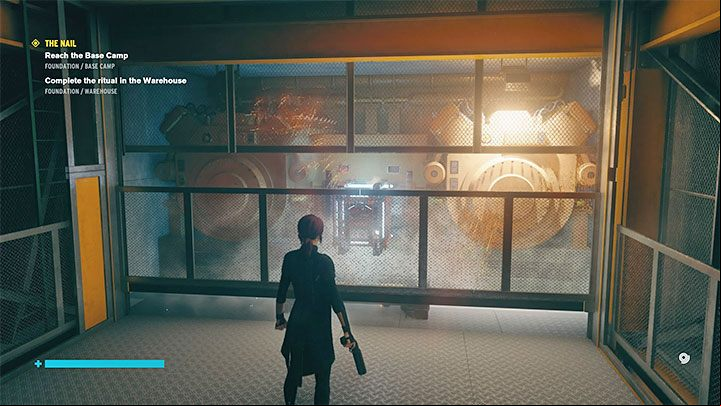 Continue the linear crossing to reach the Warehouse area - Control: The Nail, Warehouse and Collapsed Department - walkthrough - Walkthrough - Control Guide