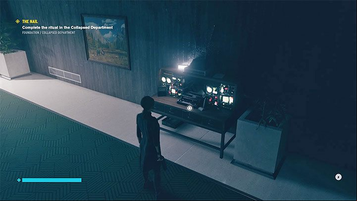 Turn north and choose a new ageway with rising walls - Control: The Nail, Warehouse and Collapsed Department - walkthrough - Walkthrough - Control Guide