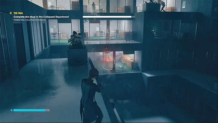 In the adjacent room you will have to take part in a battle with hostile rangers - Control: The Nail, Warehouse and Collapsed Department - walkthrough - Walkthrough - Control Guide