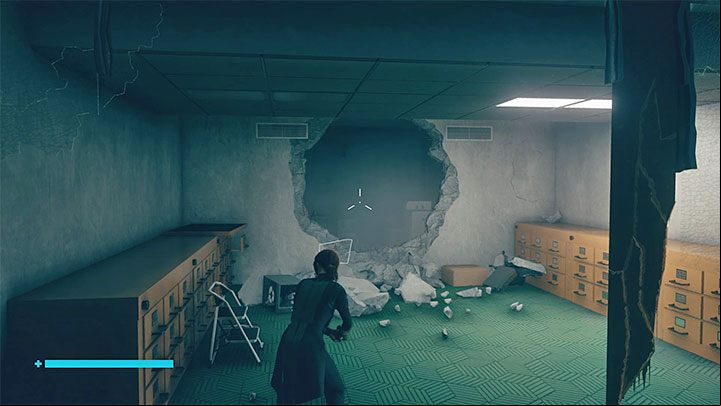 After the battle, explore and examine the offices - Control The Foundation: Hidden places - secrets - Secrets - Control Guide