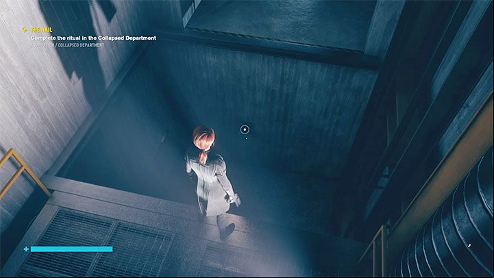 The hidden location is the lower part of the shaft shown in the picture, which was originally covered by the elevator - Control The Foundation: Hidden places - secrets - Secrets - Control Guide