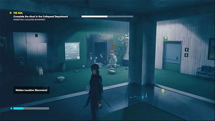 Once the elevator reaches that floor, a single monster will emerge from it - Control The Foundation: Hidden places - secrets - Secrets - Control Guide