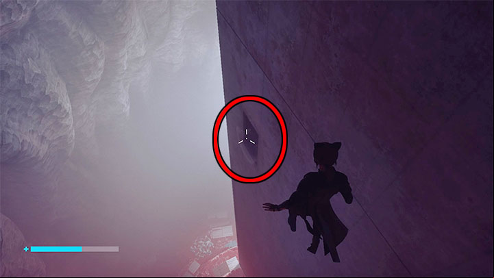 As part of the Nail main mission, Jesses had to glide towards the yellow ledge visible in the front - Control The Foundation: Hidden places - secrets - Secrets - Control Guide