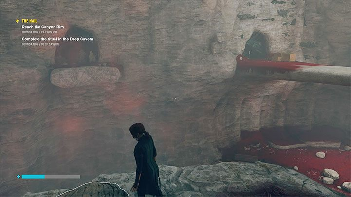 Youve activated two additional exits from the cavern, but in order to advance the quest on hand, destroy the crystals blocking the northern pathway - Control: The Nail, Canyon Rim and Research Site Gamma - walkthrough - Walkthrough - Control Guide