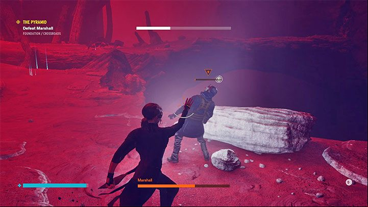 Your companion should help you with distracting Marshall and other opponents - Control: The Pyramid - walkthrough - Walkthrough - Control Guide