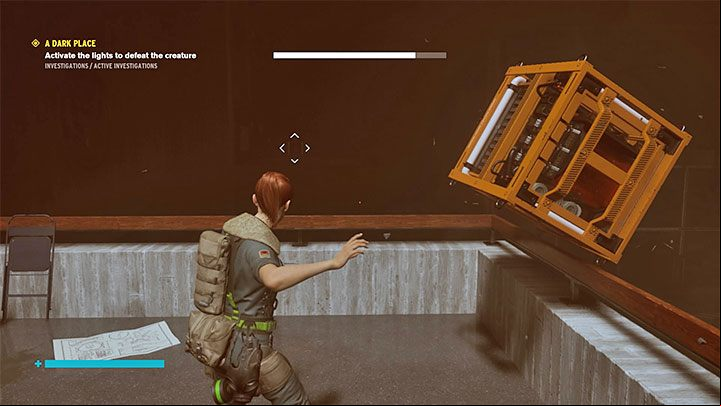 Take the new power core from the small storage and use Levitate to reach the area above the generator where you just threw the second Power Core - Control AWE: A Dark Place walkthrough - Walkthrough - Control Guide