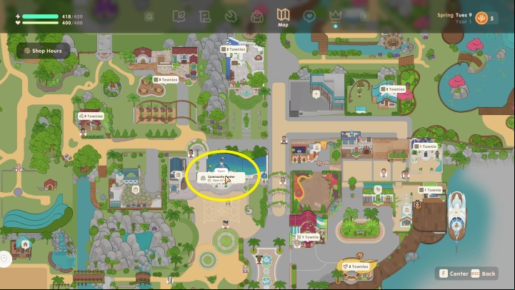 The Coral Island map is very functional - Coral Island: Beginners tips - Basics - Coral Island Guide