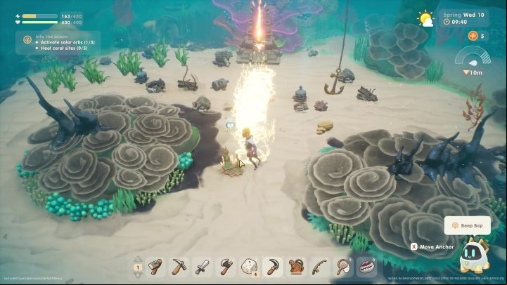 They will shoot an energy beam - Coral Island: Turtles and diving - Basics - Coral Island Guide