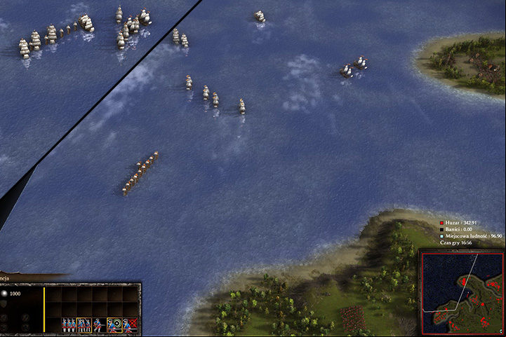 The enemy fleet consists of light and heavy units - Stopping the Invasion | Dawn of the French Fleet Campaign - Dawn of the French Fleet Campaign - Cossacks 3 Game Guide