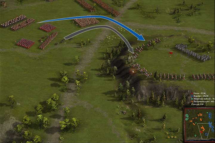 First rake the hill and then attack, en masse, from one side. - Battle of Newburry | Roundheads versus Cavaliers Campaign - Roundheads versus Cavaliers Campaign - Cossacks 3 Game Guide
