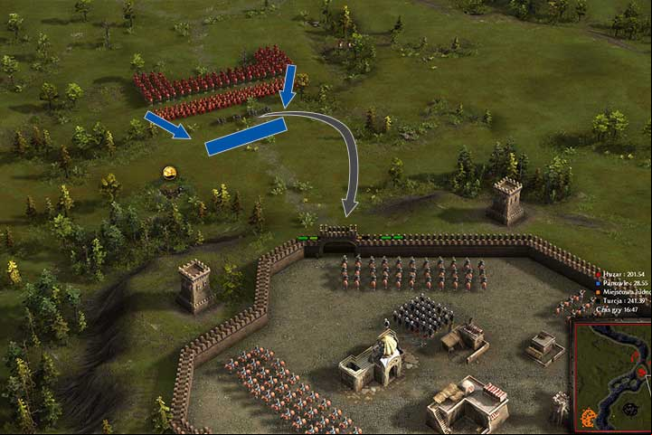 Once you destroy the walls, the garrison will counterattack. - Rebuilding the Zaporozhian Sich | Cossacks Gain Fame Campaign - Cossacks Gain Fame Campaign - Cossacks 3 Game Guide
