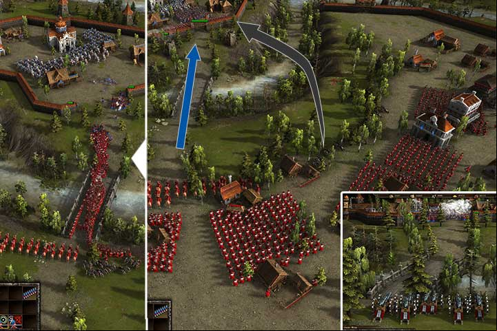 Position the next line before the attack - The Siege of Vitebsk - In Distress and Cold, On the Tsars Employ Campaign - Cossacks 3 Game Guide
