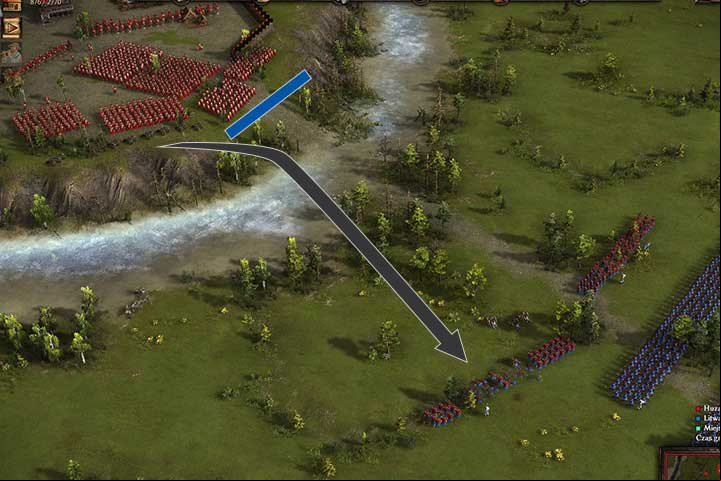 Position the cannons at the cliff so that they have the maximum shooting range - The Siege of Vitebsk - In Distress and Cold, On the Tsars Employ Campaign - Cossacks 3 Game Guide