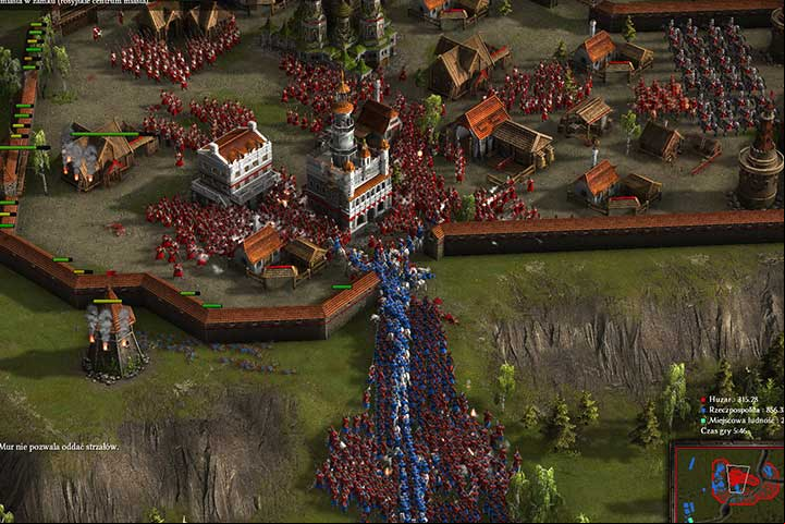 At some point a scripted event will occur - the southern gate will be blown up - The Defense of Mogliev - In Distress and Cold, On the Tsars Employ Campaign - Cossacks 3 Game Guide