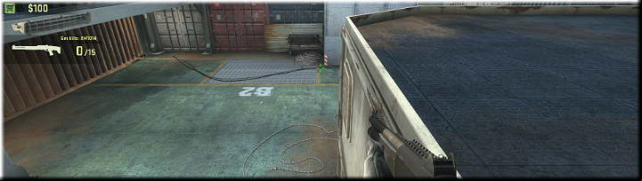 Climbing the stairs leads you to a low balcony that can also serve as a vantage point - Mission 2 Shipped Up Close and Personal - Missions - CS GO Game Guide