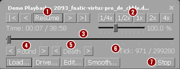 Edit the movie and bring up different fragments by activating the (Shift + F2) which contains a number of interesting options - GOTV in CS GO - Gameplay - CS GO Game Guide