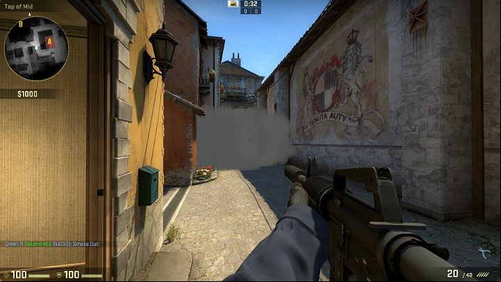 The created smoke screen will cover you from enemies coming from the Terrorist Spawn Zone - Inferno | Tournament Maps in CS GO - Tournament Maps in Counter Strike: Global Offensive - CS GO Game Guide
