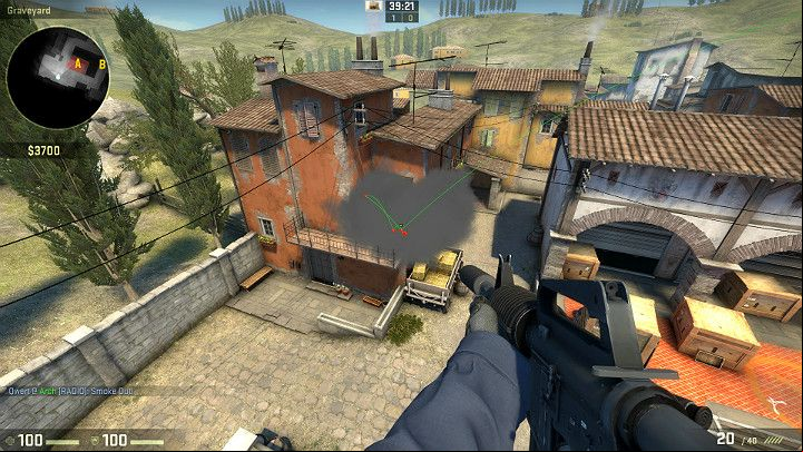 This way, you will cover the entire balcony with your smoke screen - Inferno | Tournament Maps in CS GO - Tournament Maps in Counter Strike: Global Offensive - CS GO Game Guide