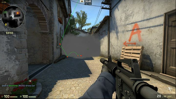 The created smoke screen will separate you from Players moving from the Counter-Terrorist Spawn Zone - Inferno | Tournament Maps in CS GO - Tournament Maps in Counter Strike: Global Offensive - CS GO Game Guide