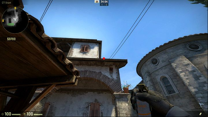 Stand by the well, aim at the roofline and use LMB to throw your grenade - Inferno | Tournament Maps in CS GO - Tournament Maps in Counter Strike: Global Offensive - CS GO Game Guide