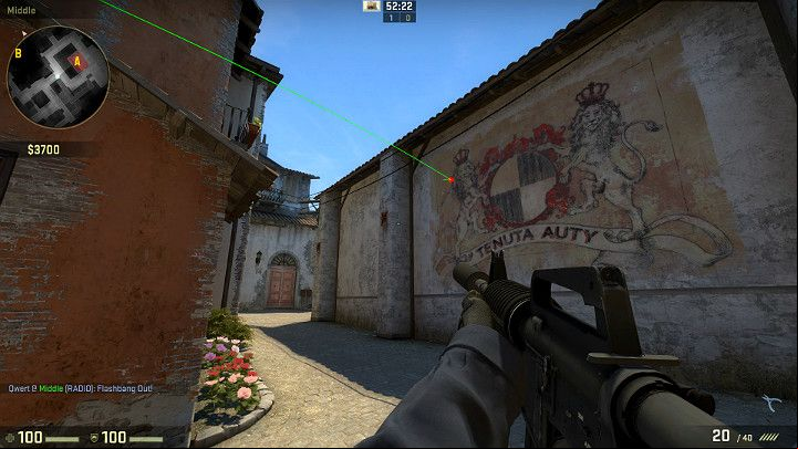 The grenade will explode in the previously described location - Inferno | Tournament Maps in CS GO - Tournament Maps in Counter Strike: Global Offensive - CS GO Game Guide