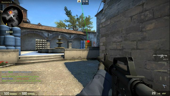 The grenade will explode above the ground and blind all opponents looking from the direction of the square and the age leading to the well - Inferno | Tournament Maps in CS GO - Tournament Maps in Counter Strike: Global Offensive - CS GO Game Guide