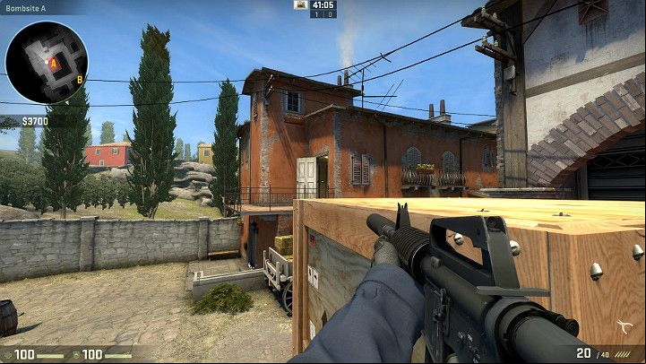 Jump on one of the crates located in bombsite A (see screenshot) - Inferno | Tournament Maps in CS GO - Tournament Maps in Counter Strike: Global Offensive - CS GO Game Guide