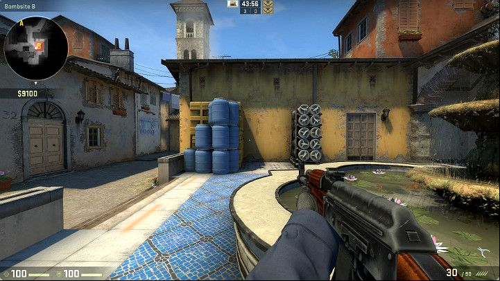 Whenever you enter bombsite B, you should always check if there are any Players behind the blue barrels - Inferno | Tournament Maps in CS GO - Tournament Maps in Counter Strike: Global Offensive - CS GO Game Guide