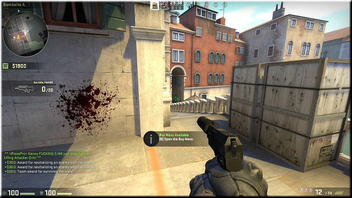 Opponents may appear in the tunnel up in the distance and either climb up the stairs, or go left, towards the next age - Mission 10 - Rialto - Bridging the gap - Missions - CS GO Game Guide