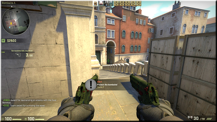 The enemies could come from that tunnel and take the stairs up or go left to the next age - Mission 23 - Rialto - Continental Etiquette - Difficult missions - CS GO Game Guide