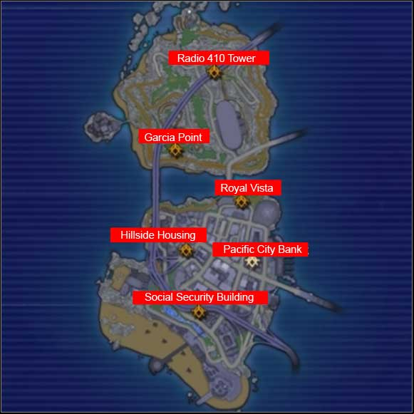 Los Muertos bosses locations - Los Muertos - Crackdown - Game Guide and Walkthrough