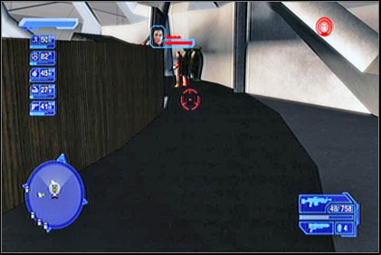 To get outside, retreat to the big dome and blow up the door using rocket launcher - Thadeous Oakley - Shai-Gen - Crackdown - Game Guide and Walkthrough