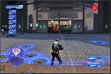 Inside go to the back - Colonel Axton Cowell - Shai-Gen - Crackdown - Game Guide and Walkthrough