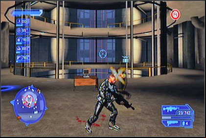 On the top you'll perceive an exit to outside the building - Colonel Axton Cowell - Shai-Gen - Crackdown - Game Guide and Walkthrough