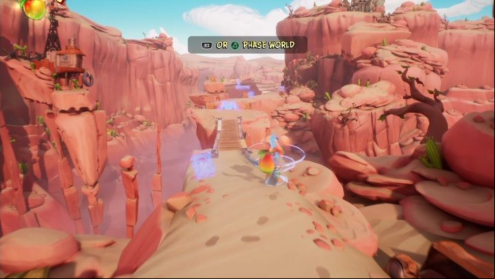 In the beginning, you'll get a special mask to maneuver your surroundings - Crash 4: A Real Grind walkthrough - The Hazardous Wasted, 2084 - Crash 4 Guide, Walkthrough